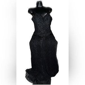 Two piece polyester Gown/ dress